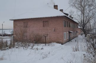 The building where the family of the late miner Vitaly Borovikov lives