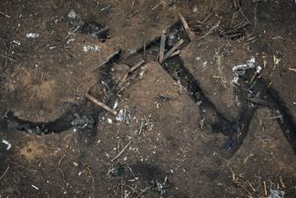 Погибшие российские солдаты в окопах Авдеевки. Декабрь 2023-го.
