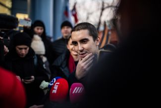 Владимир Емельянов после приговора. 6 декабря 2019 года