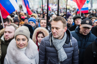 Алексей Навальный и его жена Юлия