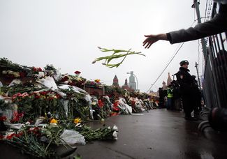 The scene of Boris Nemtsov’s murder, Moscow