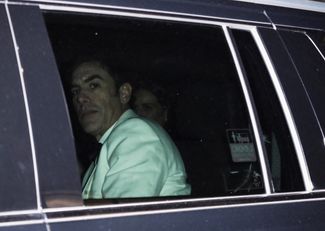 Actor Sacha Baron Cohen leaves Madison Square Garden. July 4, 2026