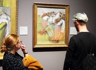 Edgar Degas’ “Ukrainian Dancers” on display at the National Gallery in London