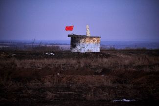 Село Желобок Луганской области под контролем самопровозглашенной ЛНР. 7 февраля 2015 года