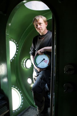 Петер Мадсен на своей подводной лодке