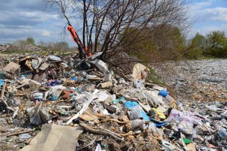 The dump near Zhukovsky in 2017.