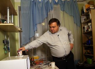 Роман Бурцев у себя дома, январь 2016 года