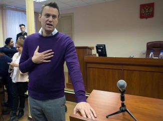 Алексей Навальный в зале суда в Кирове, 5 декабря 2016 года
