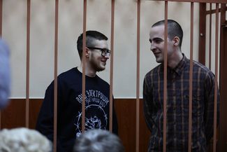 “Set” case suspects Viktor Filinkov and Julius Boyarshinov, April 2019