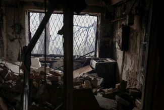 Квартира, пострадавшая в результате удара российских войск