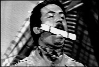 A clip from a TV program dedicated to military education. This episode is about hostage taking