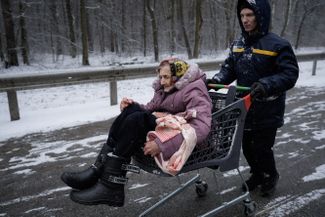 Эвакуация из Ирпени. До Киева 24 километра