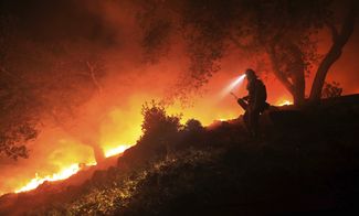 Лесной пожар в Калифорнии. 11 октября 2017 года