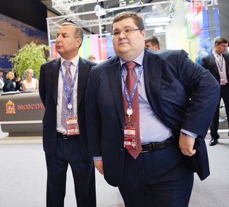 Камо Авагумян и Игорь Чайка на Петербургском международном экономическом форуме, 16 июня 2016 года