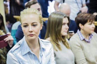 Жена Алексея Навального Юлия в Ленинском суде Кирова, 8 февраля 2017 года