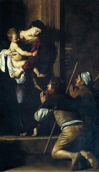 Караваджо. Мадонна ди Лорето. Около 1604–1606