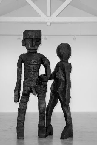 Work by George Baselitz in the French gallery Thaddeus Ropac