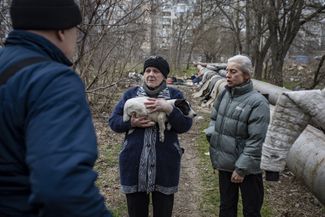 Жительницы Херсона помогают волонтерам искать бездомных животных, чтобы стерилизовать их. Украинский фонд UAnimals организует бесплатную стерилизацией бездомных животных и питомцев пенсионеров, а также организуют вывоз собак с линии фронта. 7 марта 2024 года