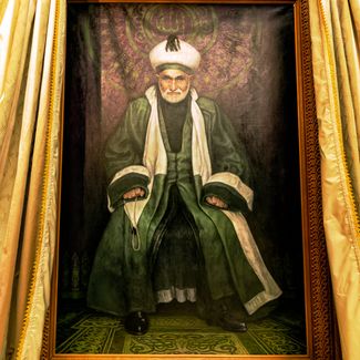 Портрет Батал-хаджи в музее в селении Сурхахи