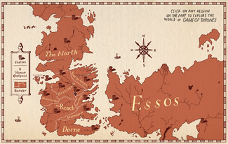Карта сериала игра престолов