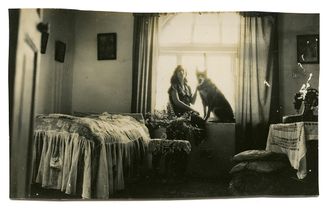 Хелен Раст и собака Зена. 1930-е годы