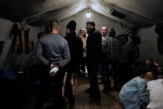 «Палатка ночного обогрева» «Ночлежки» в Петербурге. В такой ночь могут провести 50 человек