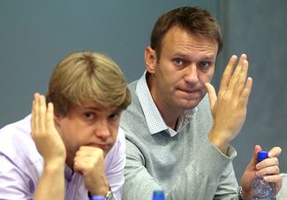 Владимир Ашурков и Алексей Навальный на заседании Координационного совета оппозиции. 21 сентября 2013-го