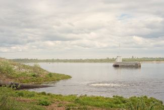 Wastewater discharge. Balakhna, Nizhny Novgorod region. May 2025.