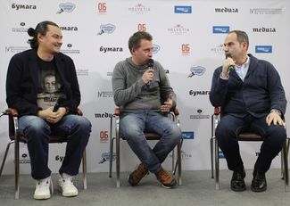 Слева направо: Жора Крыжовников, Николай Солодников и Михаил Шац