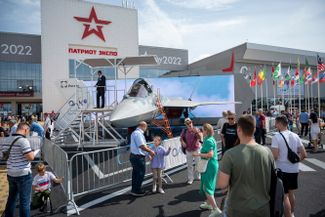 The newest fifth-generation multirole fighter aircraft Su-57. Russia’s defense industry was only able to produce a few of these fighters and two were lost during testing. According to the Russian Defense Ministry, these aircraft have “performed excellently” in the war against Ukraine. 