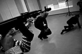 A shooting gallery in a St Petersburg high school in 2010.