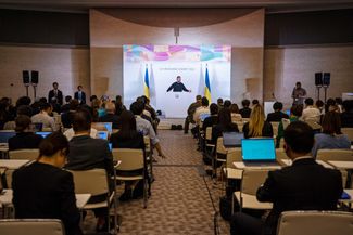 Пресс-конференция президента Украины Владимира Зеленского по итогам саммита G7 в Хиросиме, 21 мая 2023 года