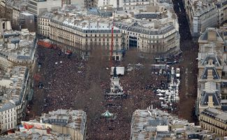 Площадь Республики, Париж, 11 января 2015-го